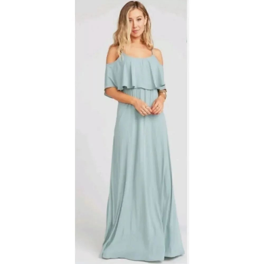Show Me Your Mumu Caitlin Cold Shoulder Ruffle Max